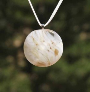 Venus Blown Glass Pendant Necklace