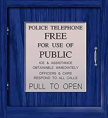 Police Box Telephone Door