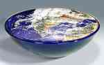 Earth Bowl in Cast Glass