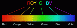 Roy G Biv Visible Light Spectrum