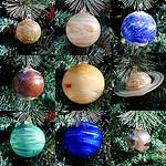 Blown glass ornaments for the whole solar system